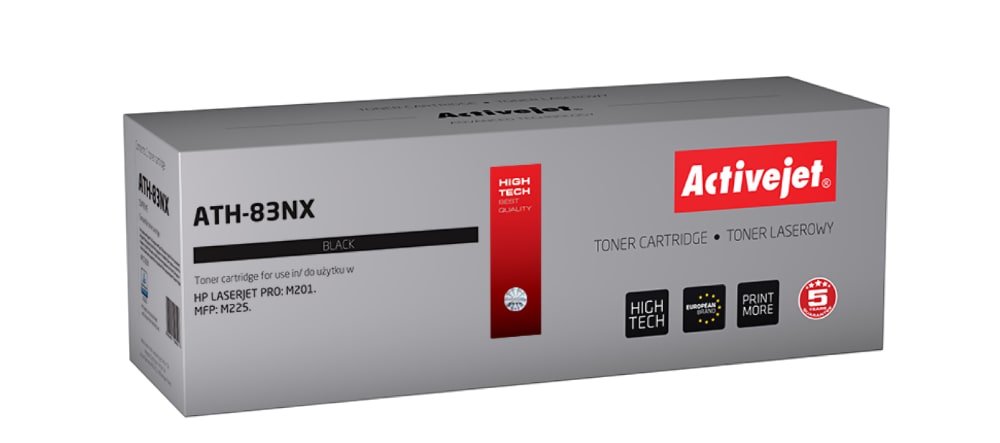 ActiveJet ATH-83NX, kompatibilní s HP CF283X, č.83X, černý toner