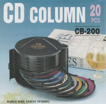 Přenosný plastový obal pro až 20 ks CD/DVD, archivační, přenosný, ochrání média před poškozením při transportu