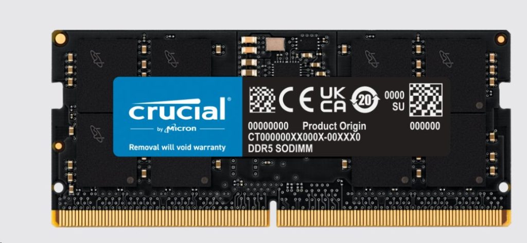 Crucial 16GB DDR5 5600MT/s SO-DIMM CL46