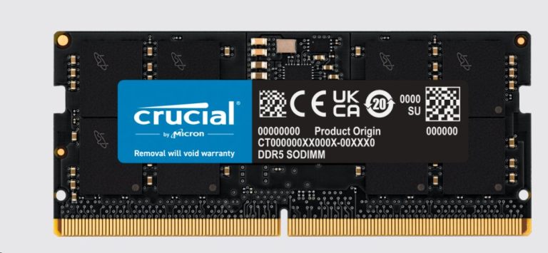 Crucial 16GB DDR5 5600MT/s SO-DIMM CL46