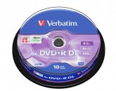 Verbatim DVD+R Dual Layer 8.5GB, 10ks CAKE BOX