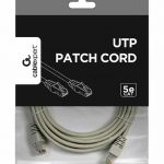 Síťový kabel 5 m UTP CAT5e šedý - Gembird PP12-5m