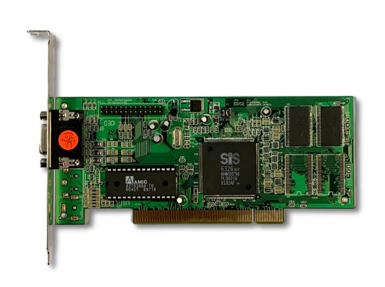 VGA HIS SiS6326 4MB, PCI grafická karta pro starší sběrnici PCI