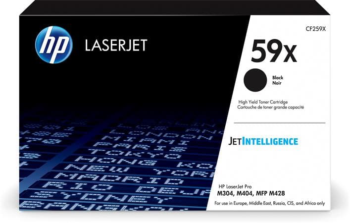 HP CF259X č. 59X. Toner HP černý, pro tiskárny LaserJet Pro M404dn,M404dw,M404n,MFP M428fdn,MFP M428fdw. Až 10 000 stran tisku při 5% pokrytí dle normy.