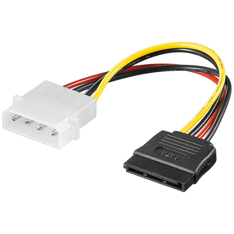 SATA kabel, napájecí 1xSATA, Redukce napájení interního pevného disku nebo vypalovací mechaniky