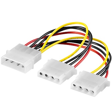 Rozdvojka napájení 1x5.25" na 2x5.25" Molex