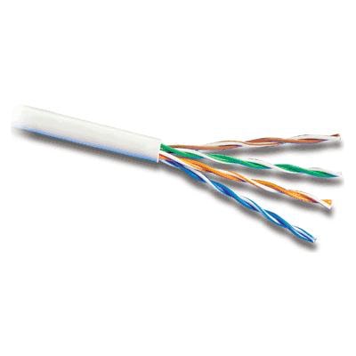 Síťový kabel pro vlastní instalaci RJ45 konektorů, klubko 305m, 4 páry, UTP kabel pro budování počítačové sítě