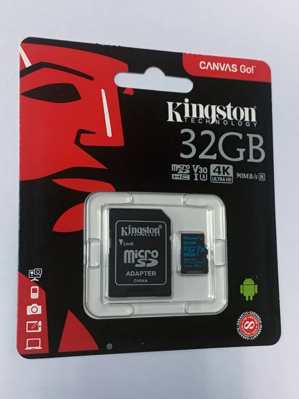 Kingston microSDHC 32GB Canvas GO + Adapter, SDCG2/32GB
