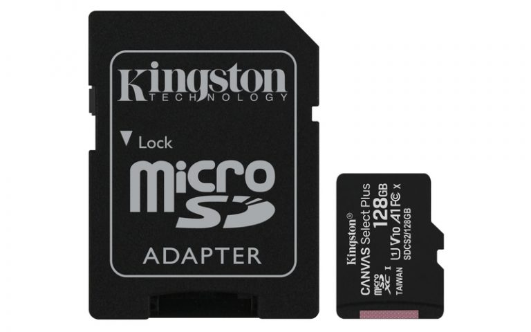 Kingston microSDXC 128GB Canvas Select Plus + Adapter (SDCS2/128GB)