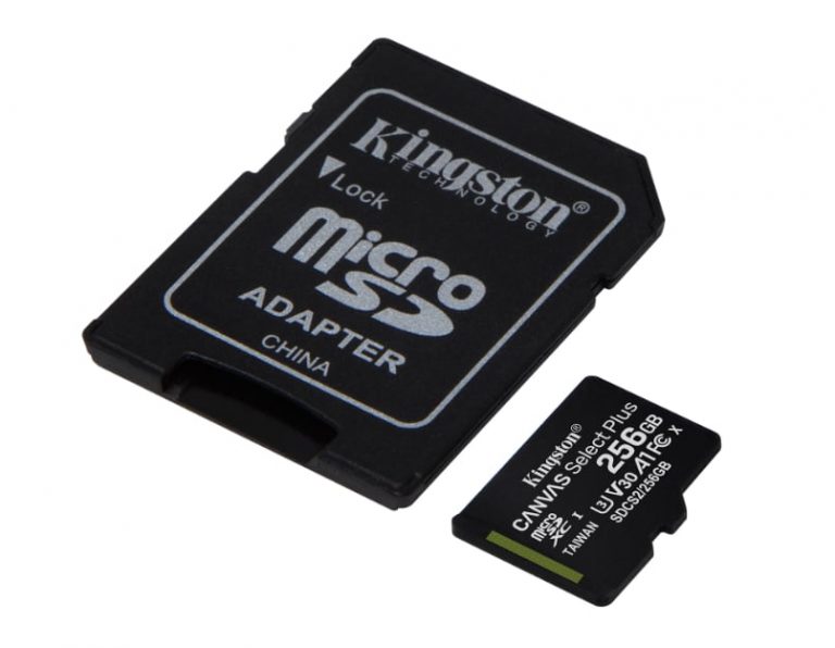 Kingston microSDXC 256GB Canvas Select Plus + Adapter (SDCS2/256GB)