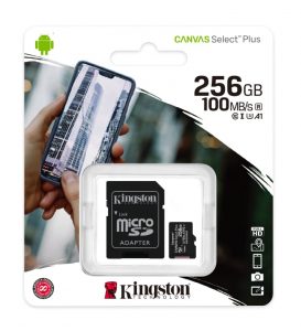 SDCS2/256GB Kingston micro SDXC CANVAS SELECT Plus paměťová karta