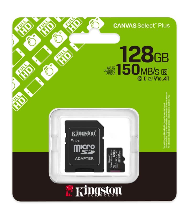 Kingston Canvas Select Plus 128GB microSDXC karta s SD adaptérem