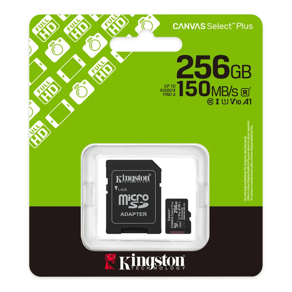 KINGSTON 256GB microSDXC CANVAS Plus