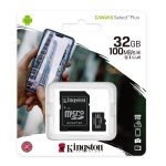 Kingston microSDHC 32GB Canvas Select Plus + Adapter (SDCS2/32GB)