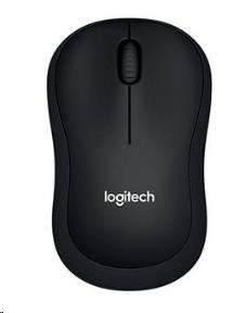 Logitech mouse Wireless B220 Silent. Myš bezdrátová, optická, rozlišení 1000 DPI, mini vysílač a příjmač do USB konektoru, černá barva, Logitech kvalita.