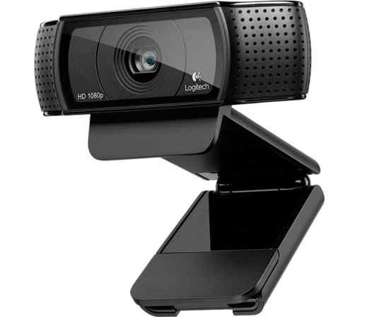 Logitech FullHD PRO Webcam C920. webová kamera pro PC/Mac s rozlišením Full HD 1920 x 1080 bodů, stereo mikrofon, korekce slabšího osvětlení, USB.