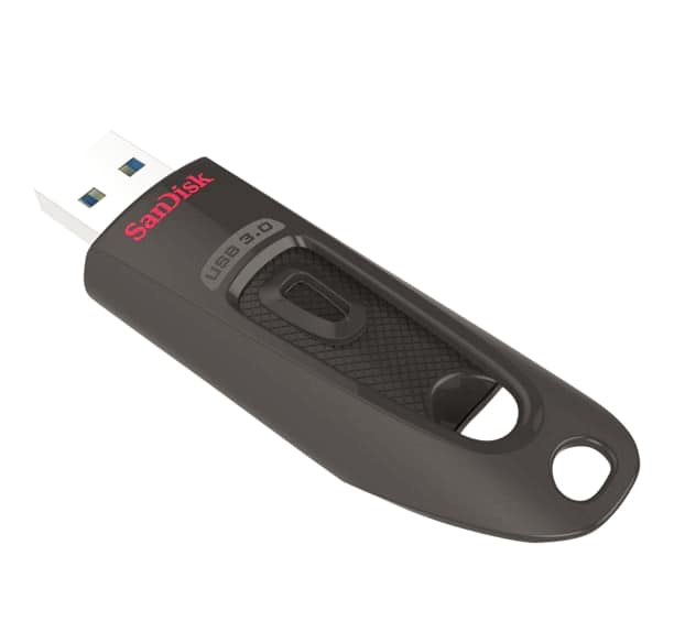 Sandisk Cruzer Ultra 64GB USB Flash disk, USB Flash disk, USB-A konektor, rychlá vysouvací fleška, kapacita 64GB