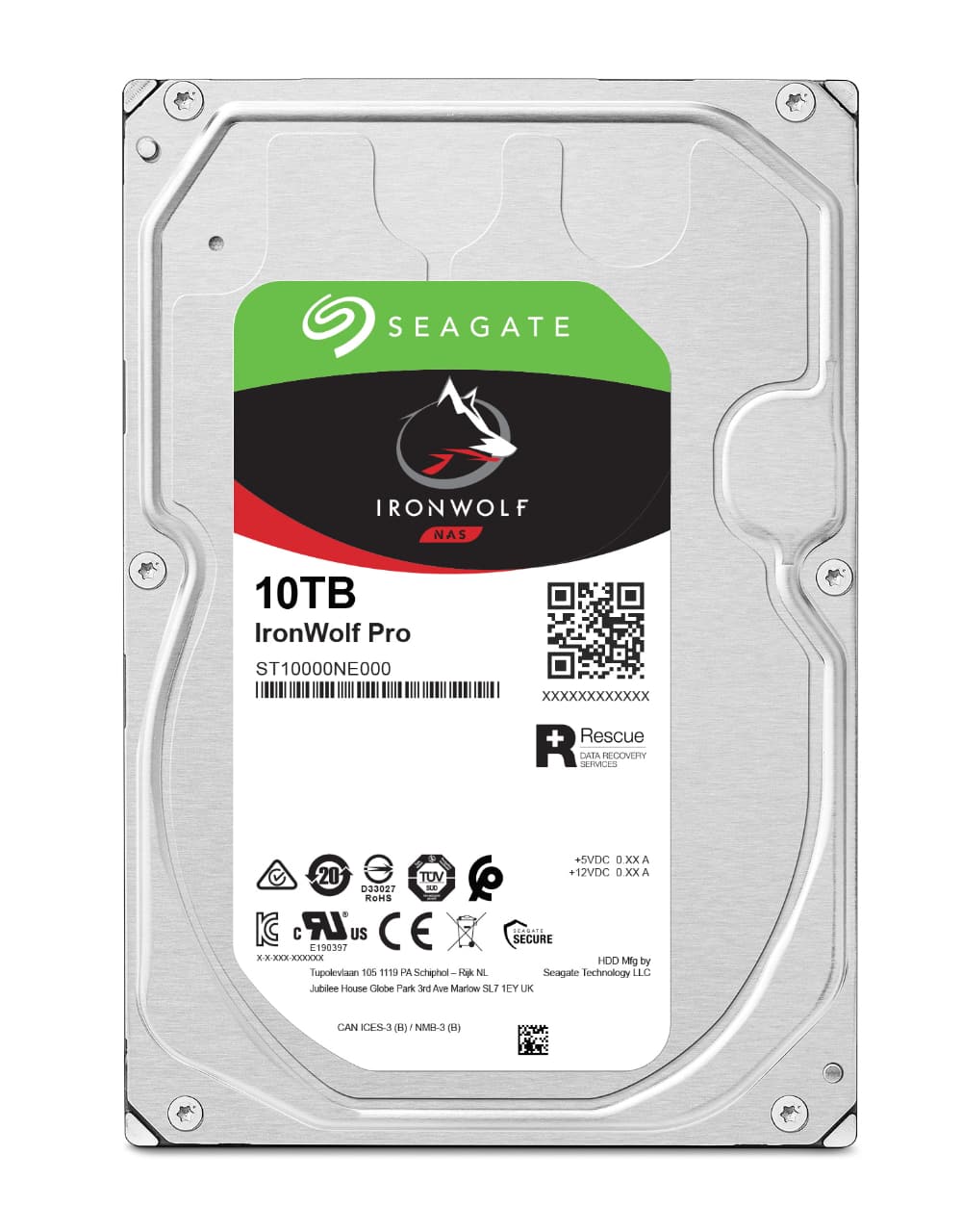 Seagate IronWolf PRO 10TB 3.5" SATA NAS HDD P/N : ST10000NE0008