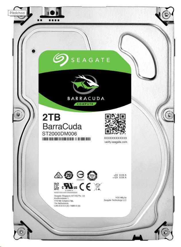 Seagate BarraCuda 2TB, ST2000DM008