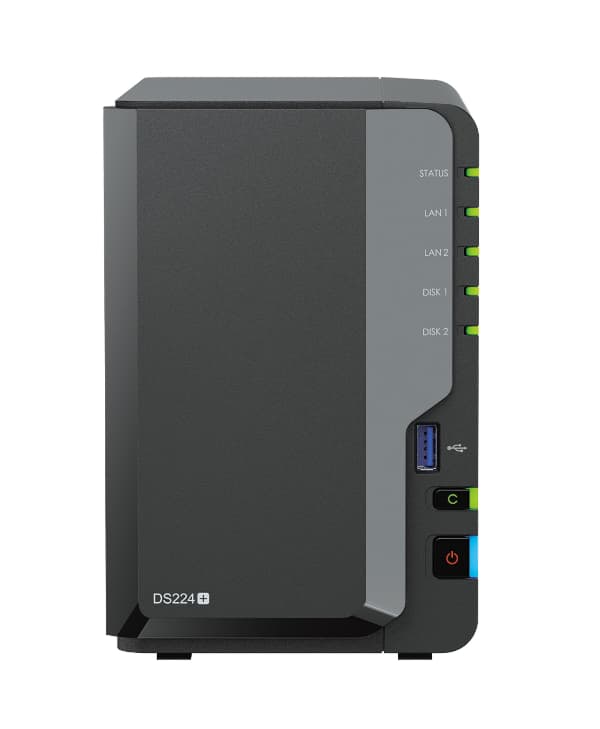 Synology DS224+, dvoudiskový NAS server, SATA NAS