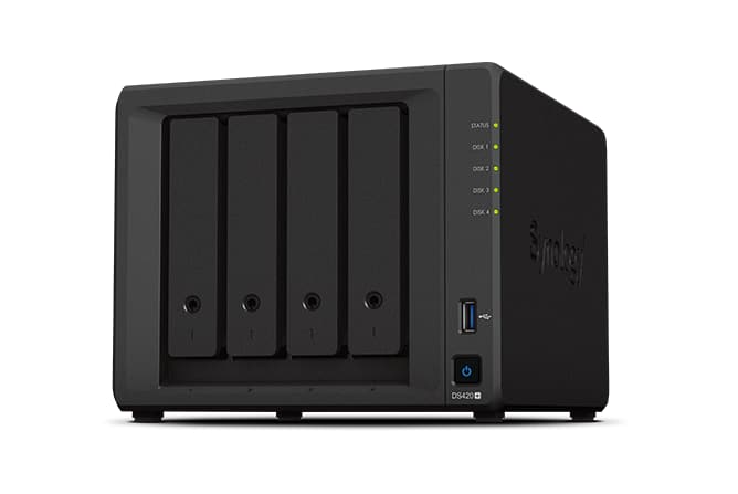 SYNOLOGY DS420+ NAS. Diskstation NAS pro až 4x HDD SATA, CPU Intel Celeron, 2GB DDR4 paměť, 2x USB, 2x LAN, stolní provedení pro náročnější uživatele.