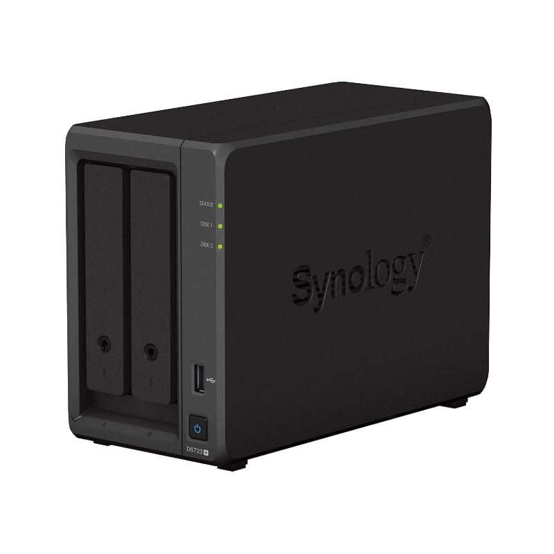 Synology DS723+ NAS SERVER pro 2x SATA disk, přední pohled