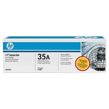 HP CB435A č.35A černý. Toner pro tiskárny LaserJet P1005, P1006. Výtěžnost až 1500 stran.