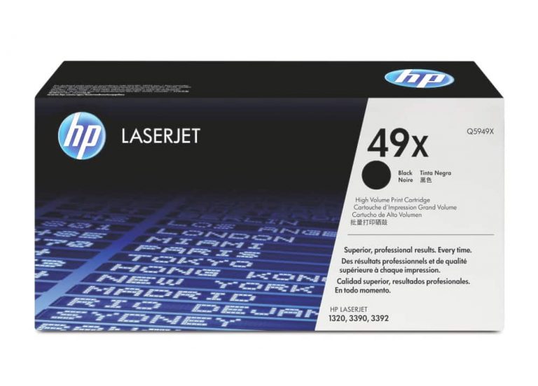 HP Q5949X č. 49X. Toner HP černý, originální, pro tiskárny HP LaserJet 1320,1320n,1320nw,1320t,1320tn,3390,3392. Výtěžnost až 6000 stran.