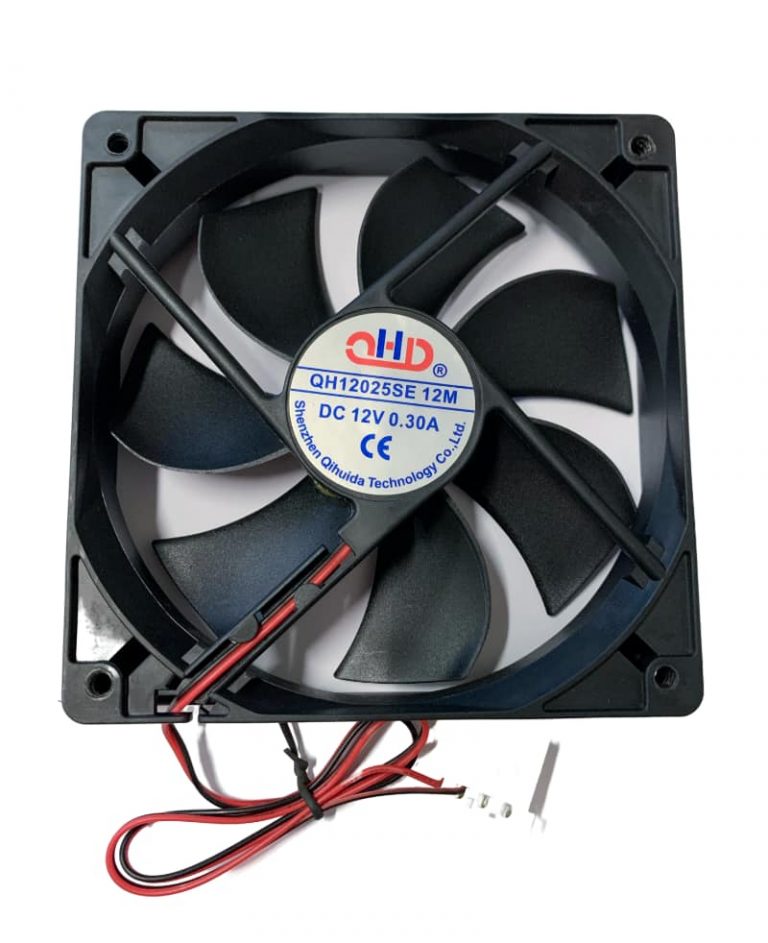 Ventilátor do PC skříně, 120x120mm, černý, MOLEX