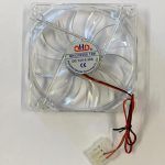 Ventilátor do PC skříně, 120x120mm, čirý, MOLEX