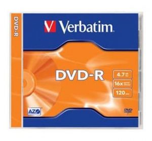 Verbatim DVD-R AZO 4.7GB, 16x, 1ks JEWEL