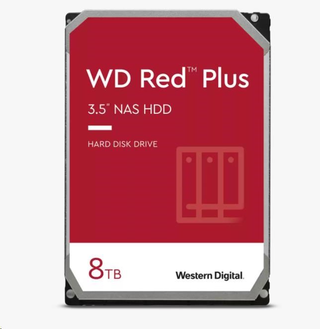 WD RED Plus 8TB 3.5" SATA, WD80EFBX